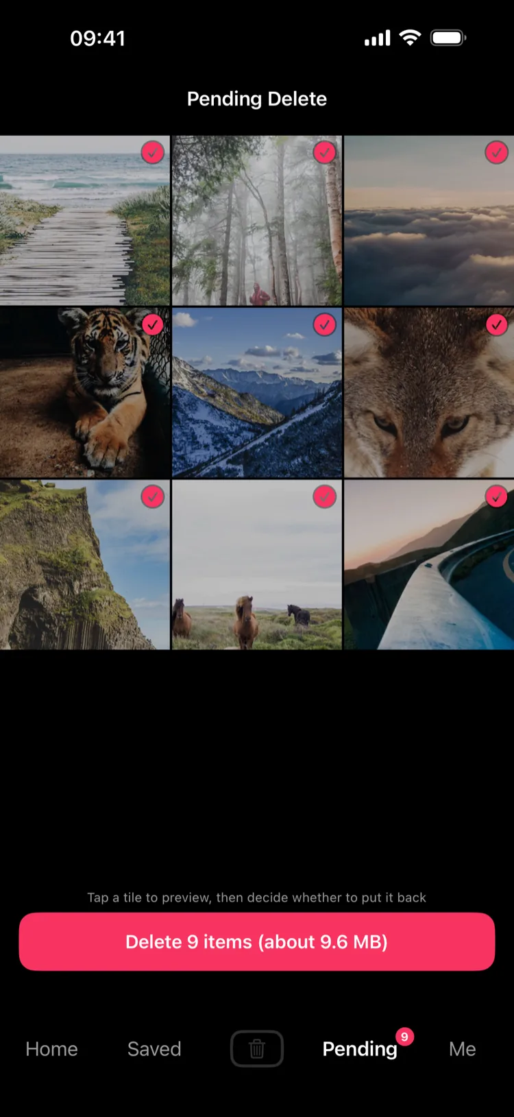 Pending Delete grid